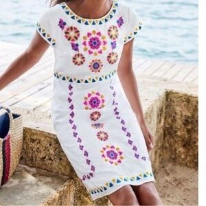 Boden Laura embroidered linen dress